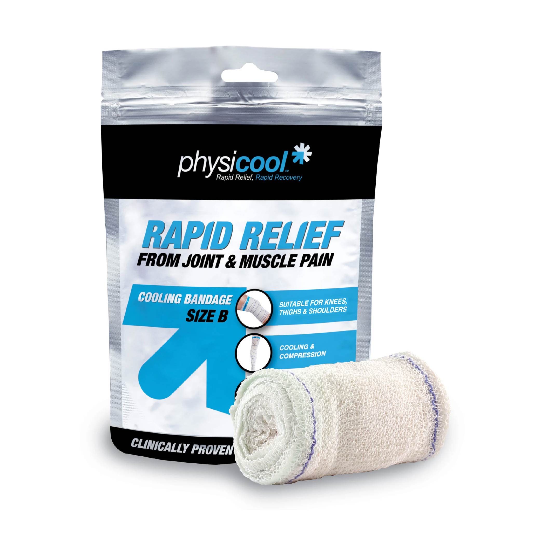 PhysiCool Cooling Wraps Size B (Large 12cm by 3m)
